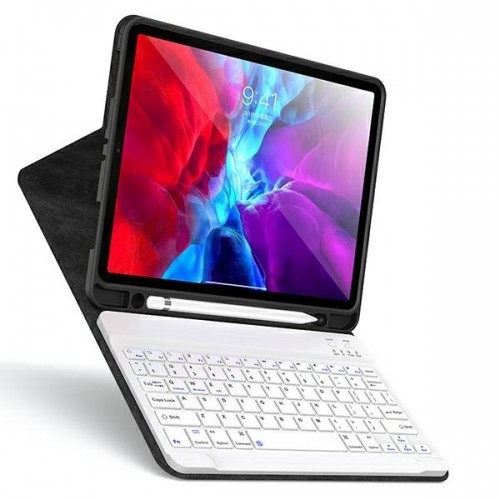 USAMS Etui Winro z klawiaturą iPad 10.2" fioletowe etui-biała klawiatura|purple cover-white keyboard IP1027YR03 (US-BH657) image 2