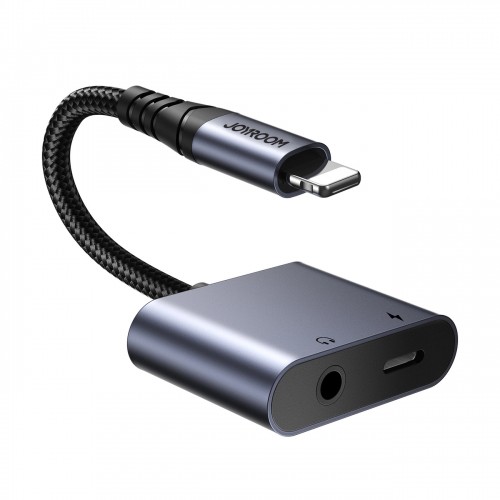 Joyroom SY-L01 Lightning to Lightning | 3.5 mm mini jack DAC adapter 2in1 - black image 2