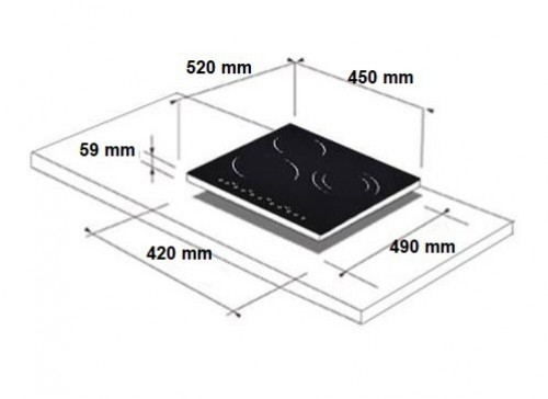 Induction hob Schlosser BF57154B marmor image 2