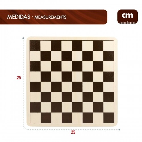 Игровая доска для шахмат и шашек Colorbaby Деревянный Металл (6 штук) image 2