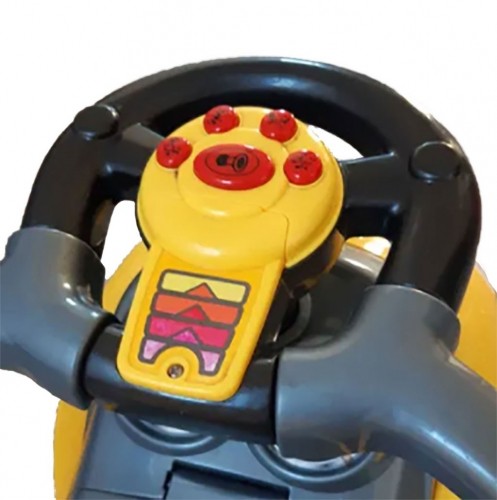 Baby Mix Stumjamā mašīna "3in1" MEGA CAR yellow BabyMix 45840 [Akcija] image 2
