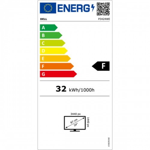 Монитор Dell P3424WE 34" LED IPS image 2