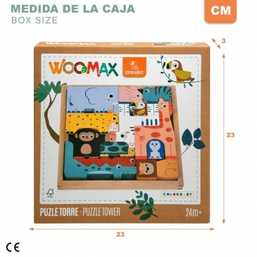 Animals Puzzle Woomax + 2 Years (6 Units) image 2