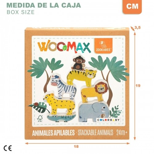 Конструкторский набор + фигурки Woomax Животные 16 Предметы 7 x 7 x 1,5 cm (6 штук) image 2