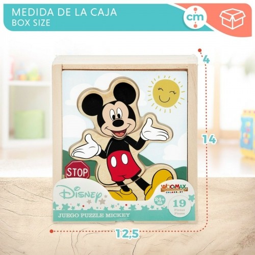 Child's Wooden Puzzle Disney + 2 Years (12 Units) image 2