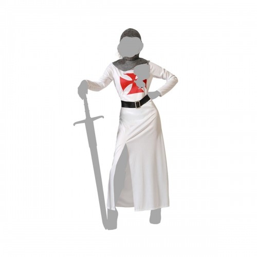 Costume for Adults White Knight of the Crusades Lady image 2