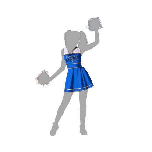 Bigbuy Carnival костюм Девушка из группы поддержки Синий image 2