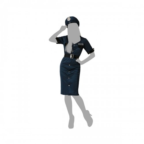 Costume for Adults Blue Police Officer Lady image 2