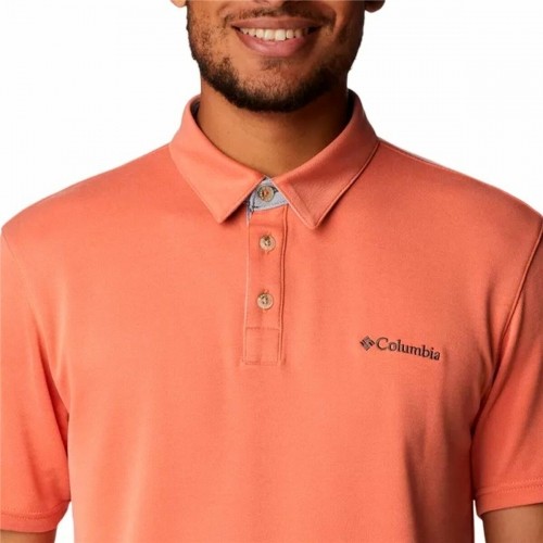 Men’s Short Sleeve Polo Shirt Columbia Nelson Point™ Coral image 2