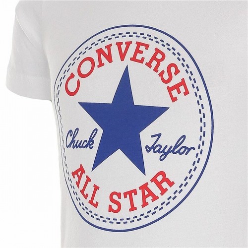 Child's Short Sleeve T-Shirt Converse  Core Chuck Taylor Patch  Blue image 2