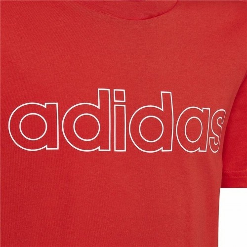 Child's Short Sleeve T-Shirt Adidas Essentials  Red image 2