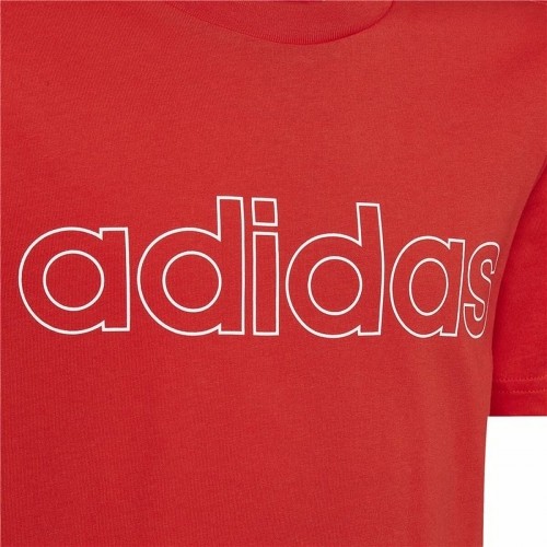 Детский Футболка с коротким рукавом Adidas Essentials  Красный image 2