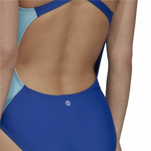 Women’s Bathing Costume Adidas Colorblock Blue image 2