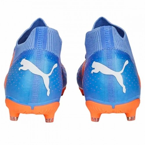 Adult's Football Boots Puma Future Match Fg/Ag  Glimmer Blue Orange Lady image 2