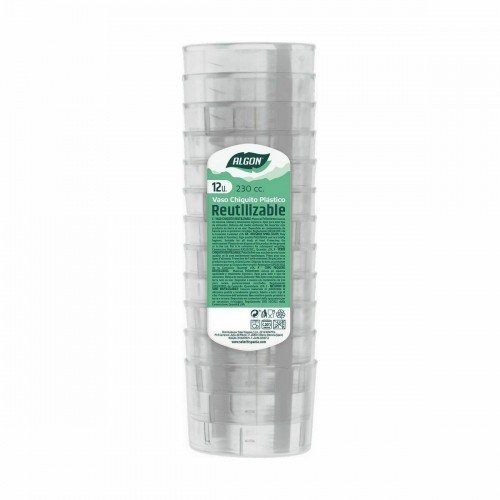 Vairākkārt lietojamu glāžu komplekts Algon 230 ml Plastmasa 12 Daudzums (20 gb.) image 2