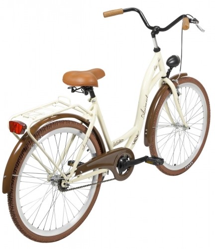 Velosipēds AZIMUT City Lux 26" 2023 cream-brown image 2