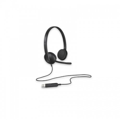 Headphones with Microphone Logitech 981-000475 USB 1,8 m Black image 2
