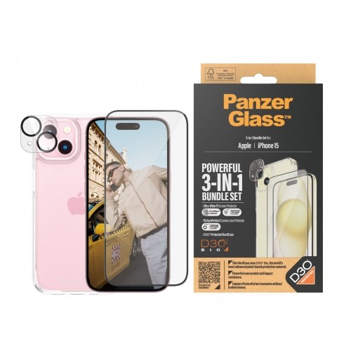 Mobila Telefona Ekrāna Aizsargierīce Panzer Glass B1172+2809 Apple iPhone 15 image 2