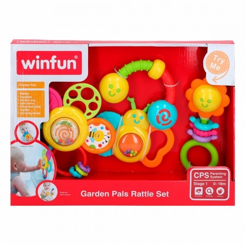 Rattle set Winfun 4 Предметы 16 x 16 x 4,5 cm (6 штук) image 2