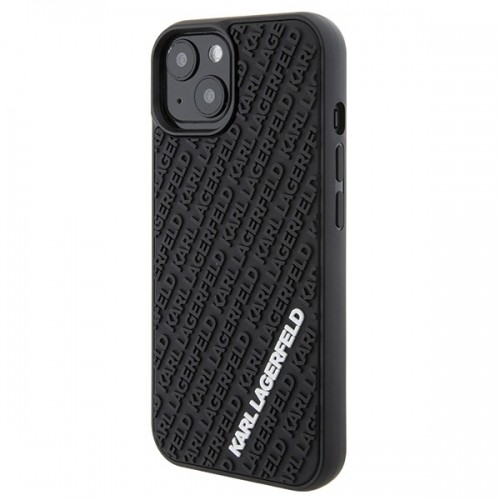 Karl Lagerfeld KLHCP15S3DMKRLK iPhone 15 6.1" czarny|black hardcase 3D Rubber Multi Logo image 2
