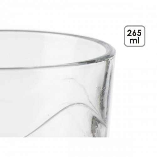 Vivalto Glāžu komplekts Viļņi Caurspīdīgs Stikls 265 ml (8 gb.) image 2
