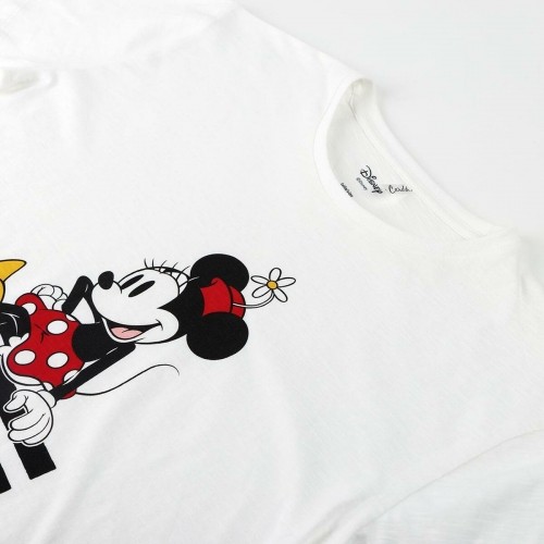 Women’s Short Sleeve T-Shirt Minnie Mouse White image 2