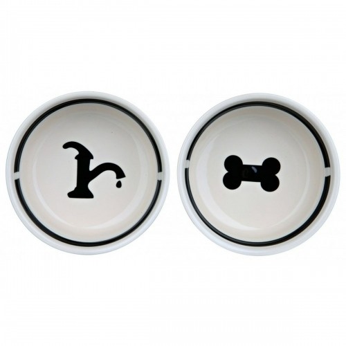 Кормушка для животных Trixie Двойное Блюдо Белый Чёрный Керамическое 0,6 L image 2