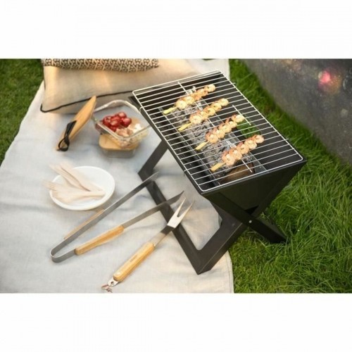 Folding Portable Barbecue for use with Charcoal Livoo Doc268 Steel 44,5 x 28,5 cm image 2