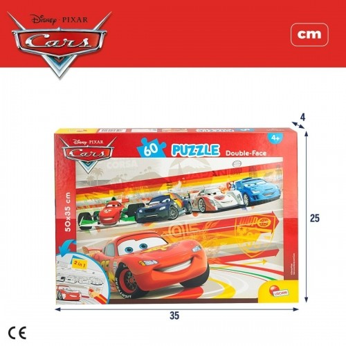 Детский паззл Cars Двухстороннее 60 Предметы 50 x 35 cm (12 штук) image 2