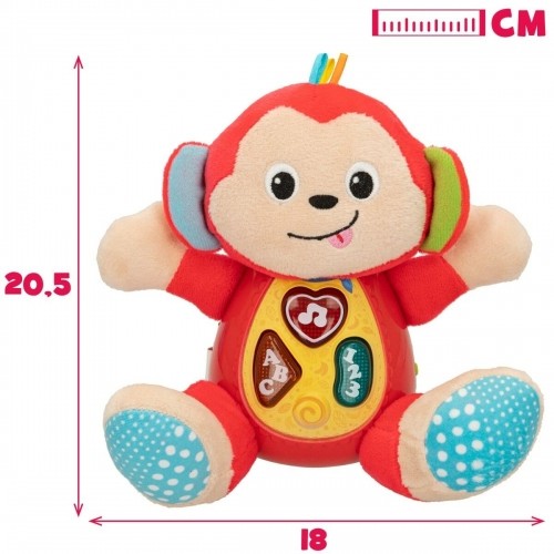 Плюшевая игрушка, издающая звуки Winfun Обезьяна 18 x 20,5 x 12,5 cm (6 штук) image 2