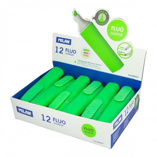 Fluorescent Marker Set Milan Green (12 Units) image 2
