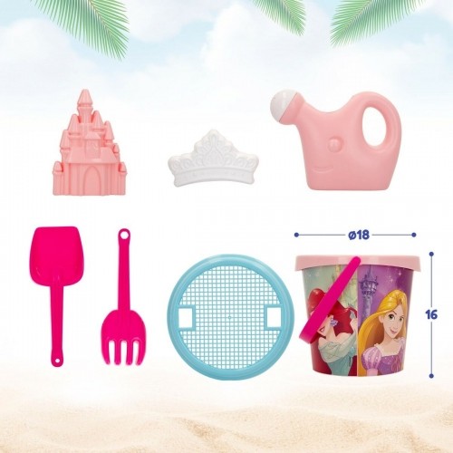 Beach toys set Disney Princess polypropylene 18 x 16 x 18 cm Ø 18 cm (12 Units) image 2
