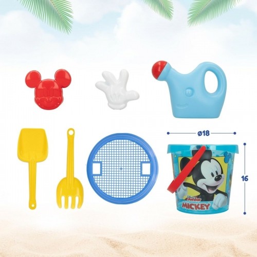 Beach toys set Mickey Mouse Ø 18 cm polypropylene (12 Units) image 2