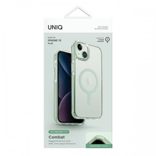 UNIQ etui Combat iPhone 15 Plus | 14 Plus 6.7" Maglick Charging miętowy|cool mint image 2