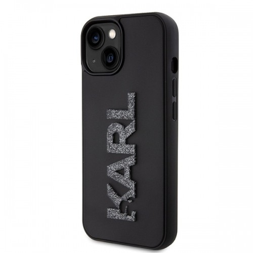 Karl Lagerfeld KLHCP15M3DMBKCK iPhone 15 Plus | 14 Plus 6.7" czarny|black hardcase 3D Rubber Glitter Logo image 2