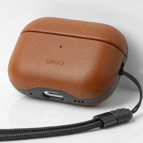 Uniq case Terra AirPods Pro 2 gen. Genuine Leather brown|toffee brown image 2