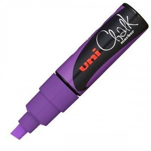 Liquid chalk marker Uni-Ball PWE-8K Violet (6 Pieces) (6 Units) image 2