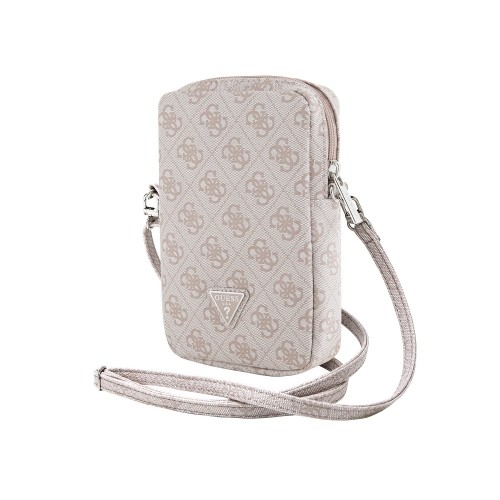 Guess PU 4G Triangle Logo Wallet Phone Bag Zipper Pink image 2