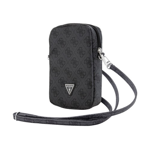 Guess PU 4G Triangle Logo Wallet Phone Bag Zipper Black image 2