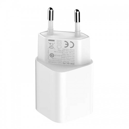 MFi wall charger LDNIO A2318M, USB-C+USB, USB-C to Lightning 20W image 2