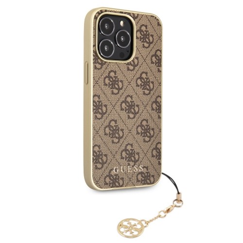 Guess 4G Charms Case for iPhone 13 Pro Brown image 2