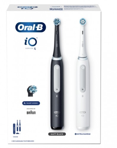 Oral-B iO4 Series Elektriskā Zobu Birste Duo Pack image 2