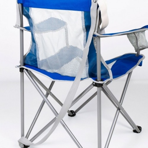 Saliekamais kempinga krēsls Aktive Zils Pelēks 46 x 82 x 46 cm (4 gb.) image 2