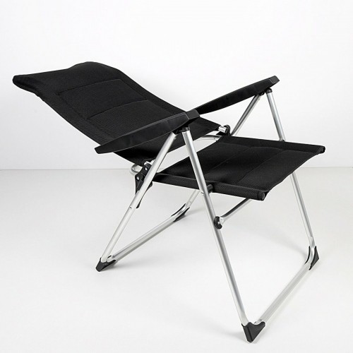 Beach Chair Aktive Deluxe Foldable Black 49 x 123 x 67 cm (2 Units) image 2