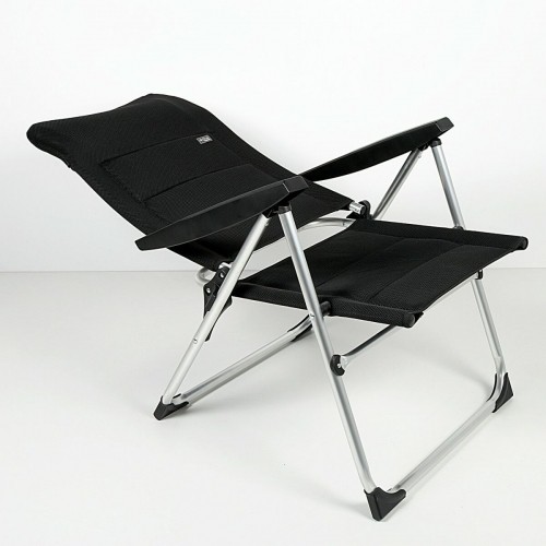 Пляжный стул Aktive Deluxe Складной Чёрный 49 x 105 x 59 cm (2 штук) image 2
