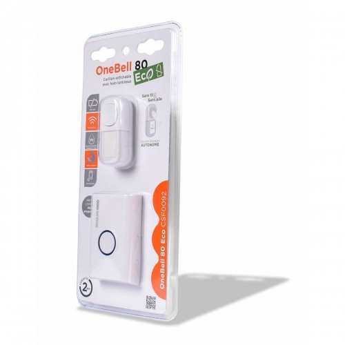 Wireless Doorbell with Push Button Bell SCS SENTINEL OneBell 80 Eco 80 m image 2