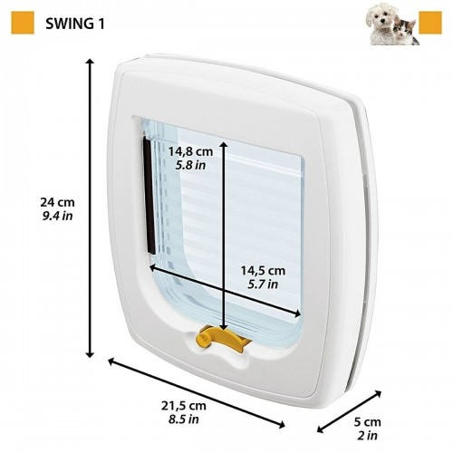 Откидная створка для кошек Ferplast Swing 1 Коричневый Бронзовый Пластик image 2