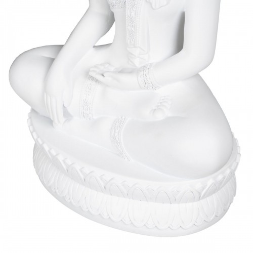 Bigbuy Home Декоративная фигура Белый Будда 19,2 x 12 x 32,5 cm image 2