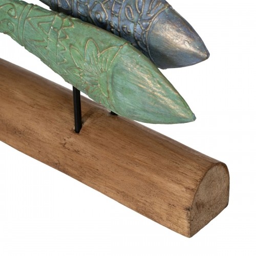 Decorative Figure Green Natural Fish 56 x 7 x 31 cm image 2