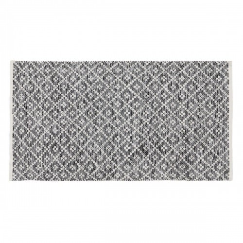 Carpet White Grey 70 % cotton 30 % Polyester 80 x 150 cm image 2